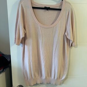 Le Chateau Light Pink Scoop Neck Sweater